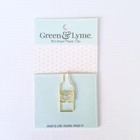 Green and Lyme - Wine Bottle Paper Clip