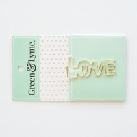 Green and Lyme - Love Paper Clip