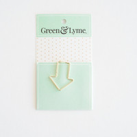 Green and Lyme - Arrow Paper Clip