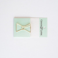 Green and Lyme - Bow Paper Clip