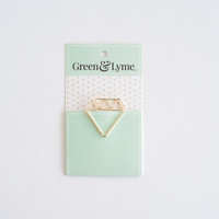Green and Lyme - Diamond Paper Clip