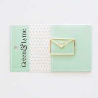Green and Lyme - Happy Mail Paper Clip