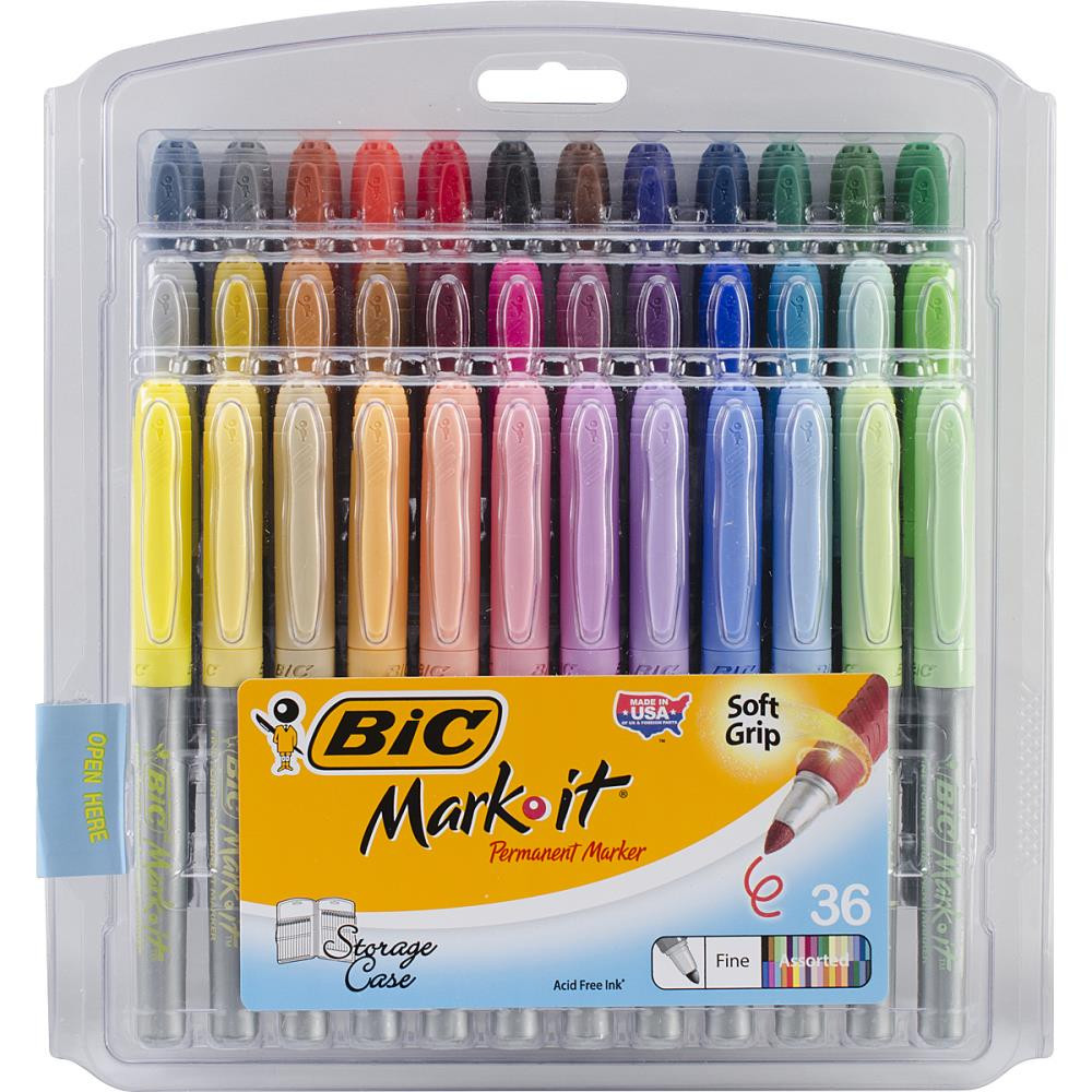 Bic mark it permanent markers 36 clearance
