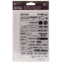 Prima Marketing - My Prima Planner Clear Stamps - Food and Travel
