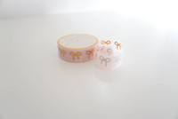 Simply Gilded - Washi Tape - Pink with Rose Gold Foil Bow 