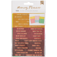 American Crafts - Memory Planner - Word Jumble Stickers - Phrases