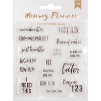 American Crafts - Clear Stamps - Memory Planning