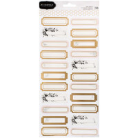 Jen Hadfield - Heart Of Home Label Stickers - Gold Foil Accents 