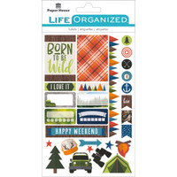Paper House Life Organized Planner Stickers 4.5" x 7.5"- Outdoor Fun