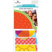 Paper House Life Organized Vellum Planner Pockets - Set of 12 - Summer Fun