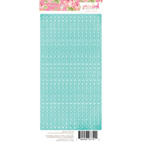 Webster Pages - Painted Passport - Aqua Alpha Stickers