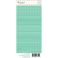 Webster Pages - Happy - Teal Little Letter Stickers