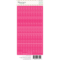 Webster Pages - Happy - Pink Little Letter Stickers
