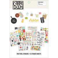 Carpe Diem - Simple Stories - A5 Sticker Book - Recipe 