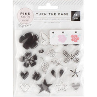 Pink Paislee - Turn The Page - Clear Stamps - Floral