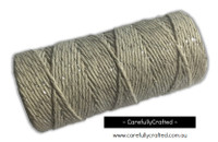 Baker's Twine 12 Ply - 100 Metre (110 Yards) Spool - Metallic Silver and White #BT12-28