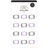 Doodlebug - Cute Clips - Set of 12 - Spiders