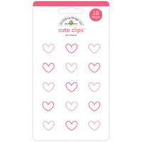 Doodlebug - Cute Clips - Mini Hearts - Set of 12 