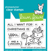 Lawn Fawn Clear Stamps - Winter Unicorn