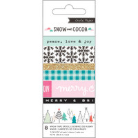 Crate Paper - Snow & Cocoa Washi Tape Set - Set of 8