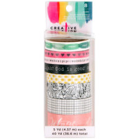 Crate Paper - Creative Devotion Washi Tape 5yd Rolls - Set of 8 #2
