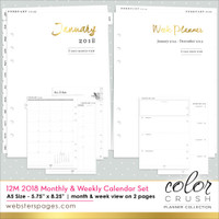 Websters Pages A5 Planner Photo Sleeves Design E 8-pk P1026 