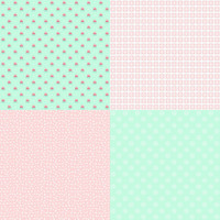 Fabric - A Little Sweetness - Tasha Noel Fat Quarter Panel Mint #FQP6511-MINT