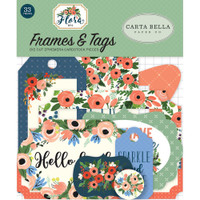 Carta Bella - Flora No. 2 Ephemera Cardstock Die-Cuts - Frames & Tags