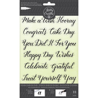 American Crafts - Kelly Creates - Acrylic Traceable Stamps - Celebration