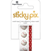 Paper House Sticky Pix Washi Tape - Set of 2 - Baseball