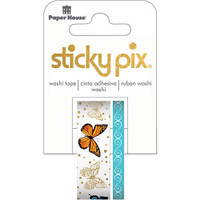 Paper House Sticky Pix Washi Tape - Set of 2 - Butterflies 