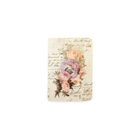 Prima Traveler's Journal Refill Notebook - Dusty Roses - Passport Size (Blank)