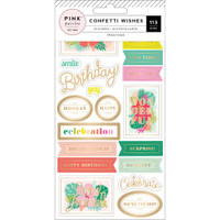 Pink Paislee - Planner Stickers - Confetti Wishes 