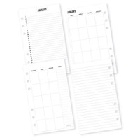 Carpe Diem - Personal Planner Inserts - Calendar (Undated)