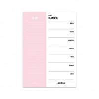 Studio Stationery - Weekly planner pink