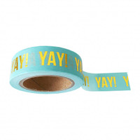 Studio Stationery - Washi Tape - Mint with Gold Foil - Yay