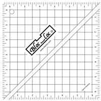 Bloc Loc - 6.5" Half-Square Triangle Square Up Ruler