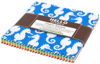 Robert Kaufman Fabric Precuts - 5 inch Squares - Reef by Elizabeth Hartman