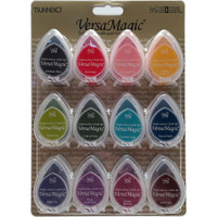 VersaMagic Dew Drop Multi-Surface Chalk Ink Pads - Set of 12