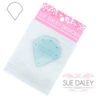 Sue Daley - English Paper Piecing - 1 1/2 inch Cone Flower - Paper Pieces (50 Pack) & Template
