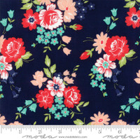 Moda Fabric - Smitten - Bonnie & Camille - Bouquet Navy #55171 15