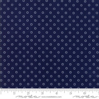  Moda Fabric - Smitten - Bonnie & Camille - Little Darling Dot Navy #55172 15