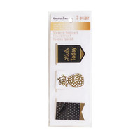 Recollections - Creative Year Black & Gold Magnetic Bookmarks
