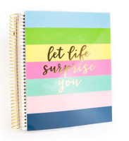 Recollections - Creative Year Medium Planner - Colorful Stripe (Horizontal, Undated)