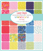 Moda Fabric Precuts - Lazy Days by Gina Martin - Fat Eighth Bundle