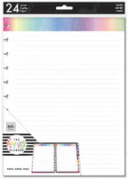 The Happy Planner - Me and My Big Ideas - Big Refill Note Paper - Full Sheet - Rainbow Foil (Lined)