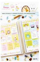 Craft Smith - Sweet Kawaii Design - Sticker Book - Weekly Sticker Kit - Sweet & Salty