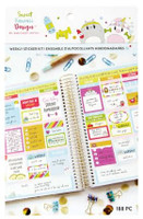 Craft Smith - Sweet Kawaii Design - Sticker Book - Weekly Sticker Kit - Strong & Fit