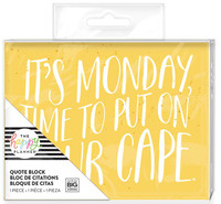 Me and My Big Ideas - The Happy Planner - Quote Block - Put On Your Cape 
