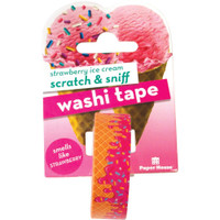 Paper House - Scratch & Sniff Washi Tape - Strawberry Ice Cream